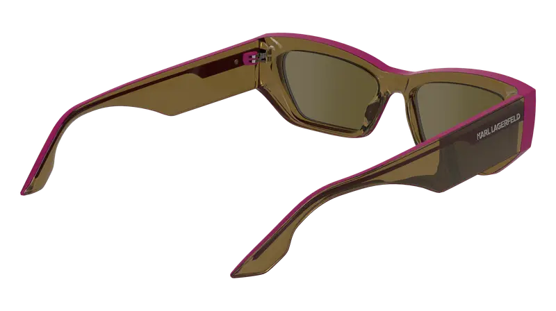 Karl Lagerfeld Unisex KL6160S 210 Occhiali da sole Iniettato Marrone Squadrata Normale miniatura 3