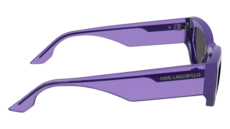 Karl Lagerfeld Unisex KL6160S 516 Occhiali da sole Iniettato Lilla Squadrata Normale miniatura 3