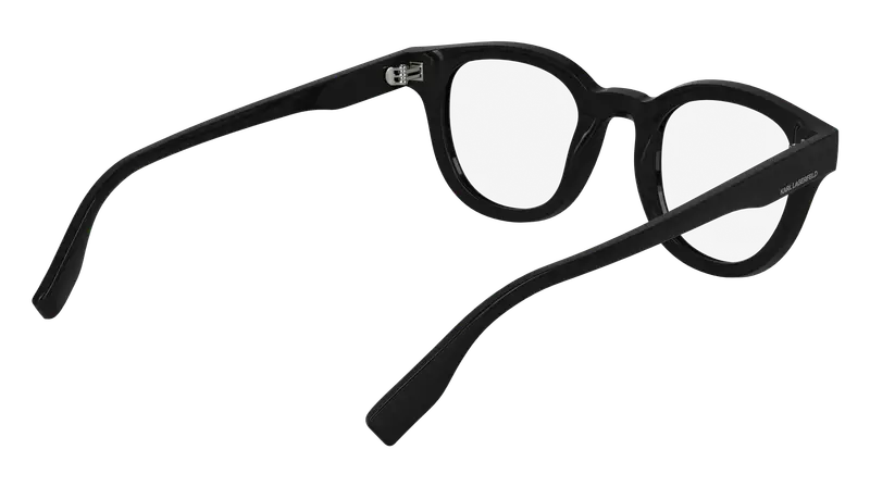 Karl Lagerfeld Unisex KL6177 001 Montature da vista Bio-iniettato Nero Geometrica Normale miniatura 3