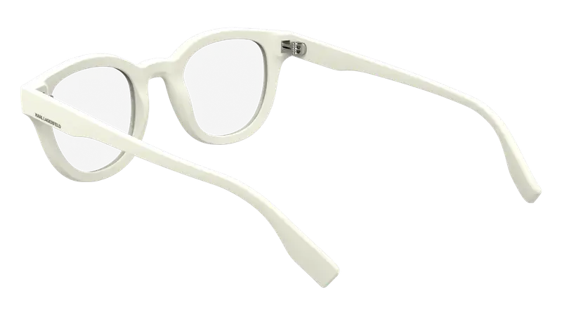 Karl Lagerfeld Unisex KL6177 105 Montature da vista Bio-iniettato Bianco Geometrica Normale miniatura 2