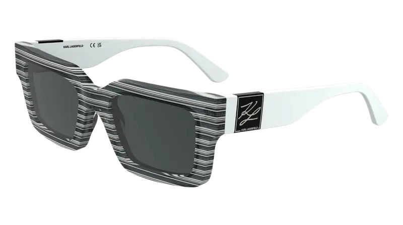 Karl Lagerfeld Unisex KL6182S 008 Occhiali da sole Acetato Nero  Squadrata Normale