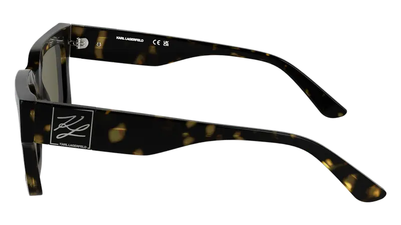 Karl Lagerfeld Unisex KL6182S 242 Occhiali da sole Acetato Havana Marrone Squadrata Normale miniatura 2