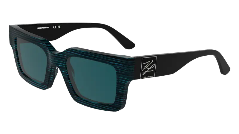 Karl Lagerfeld Unisex KL6182S 422 Occhiali da sole Acetato Blu  Squadrata Normale