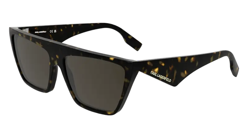 Karl Lagerfeld Unisex KL6186S 242 Occhiali da sole Bio-iniettato Havana Squadrata Normale