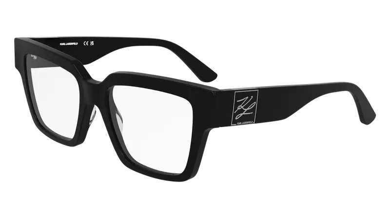 Karl Lagerfeld Unisex KL6196 001 Montature da vista Acetato Nero  Squadrata Normale