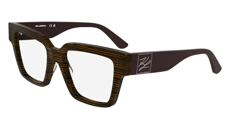 Karl Lagerfeld Unisex KL6196 212 Montature da vista Acetato Marrone  Squadrata Normale