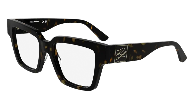 Karl Lagerfeld Unisex KL6196 242 Montature da vista Acetato Havana  Squadrata Normale