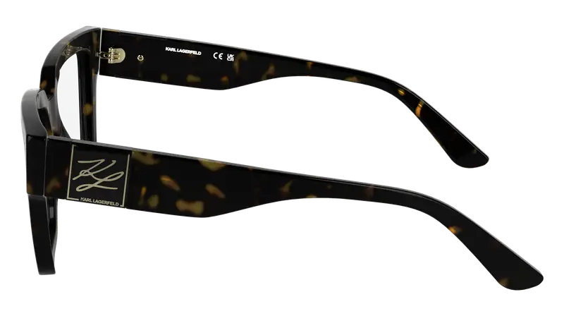 Karl Lagerfeld Unisex KL6196 242 Montature da vista Acetato Havana Squadrata Normale miniatura 2