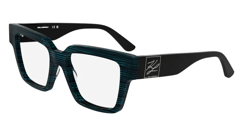 Karl Lagerfeld Unisex KL6196 422 Montature da vista Acetato Blu  Squadrata Normale