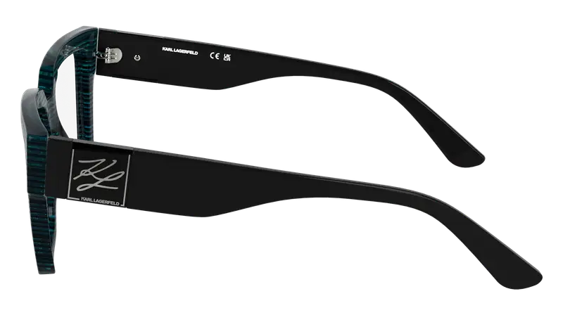 Karl Lagerfeld Unisex KL6196 422 Montature da vista Acetato Blu Squadrata Normale miniatura 2