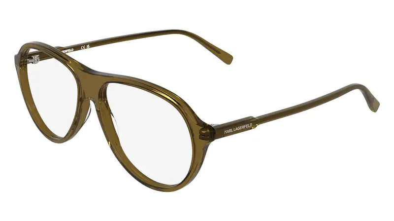 Unisex KL6217 210 Montature da vista Acetato Marrone Pilot Normale