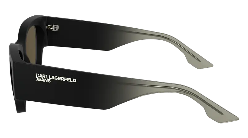 Karl Lagerfeld Unisex KLJ6168S 002 Occhiali da sole Bio-iniettato Nero Normale miniatura 3