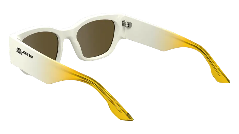 Karl Lagerfeld Unisex KLJ6168S 105 Occhiali da sole Bio-iniettato Bianco Normale miniatura 2