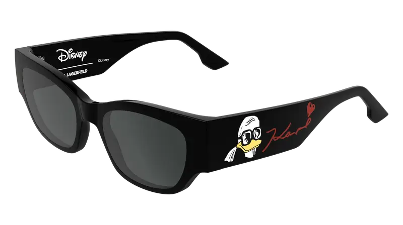 Karl Lagerfeld Unisex KLJ6168SND 1 Occhiali da sole Bio-iniettato Nero Fumo Geometrica Normale