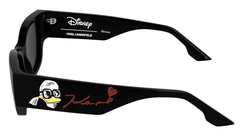 Karl Lagerfeld Unisex KLJ6168SND 1 Occhiali da sole Bio-iniettato Nero Fumo Geometrica Normale miniatura 2