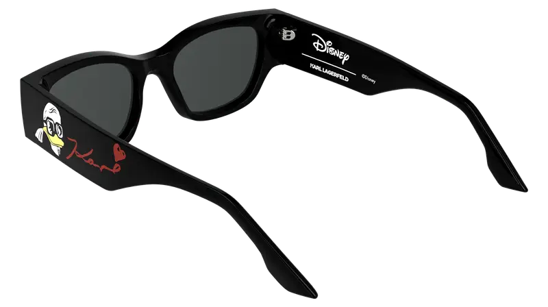 Karl Lagerfeld Unisex KLJ6168SND 1 Occhiali da sole Bio-iniettato Nero Fumo Geometrica Normale miniatura 3