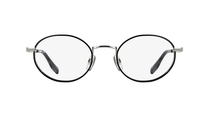 Uomo Karl Lagerfeld KL369 044 Montature da vista Metallo Argento Rotonda Normale miniatura 2