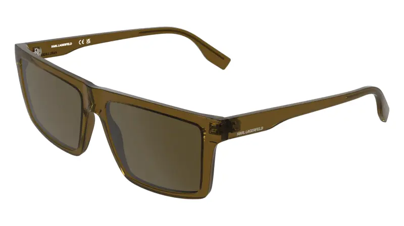 Uomo Karl Lagerfeld KL6225S 210 Occhiali da sole Bio-iniettato Marrone Marrone Squadrata Normale