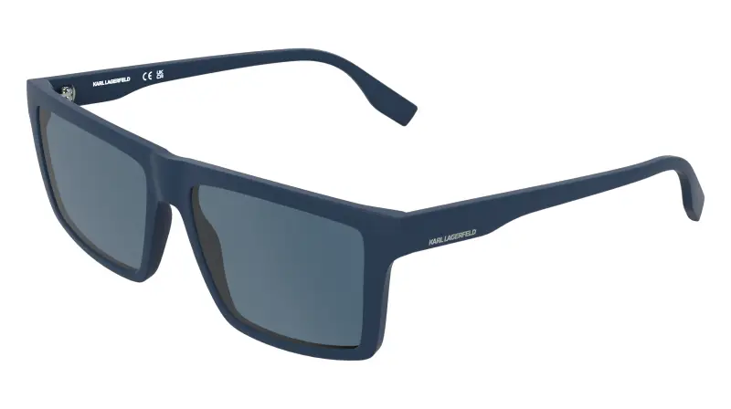 Uomo Karl Lagerfeld KL6225S 400 Occhiali da sole Bio-iniettato Blu Blu Squadrata Normale