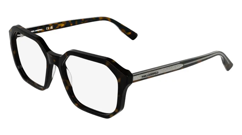 Uomo Karl Lagerfeld KL6234 242 Montature da vista Acetato Havana Squadrata Normale