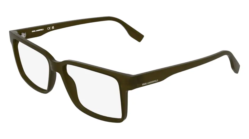 Uomo Karl Lagerfeld KL6236 275 Montature da vista Bio-iniettato Verde Squadrata Normale