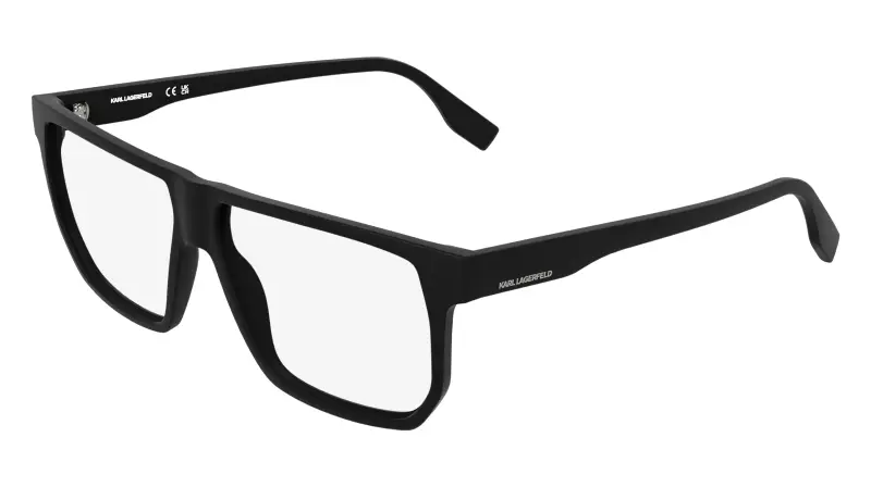 Uomo Karl Lagerfeld KL6242 002 Montature da vista Bio-iniettato Nero Pilot Normale