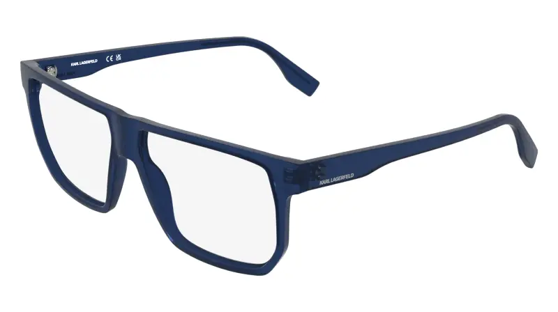 Uomo Karl Lagerfeld KL6242 400 Montature da vista Bio-iniettato Blu Pilot Normale