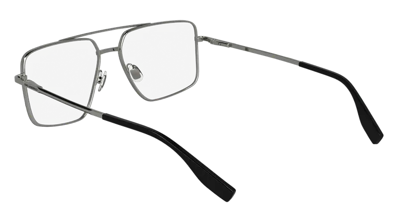 Karl Lagerfeld Uomo KL357 041 Montature da vista Metallo Argento Pilot Normale miniatura 2