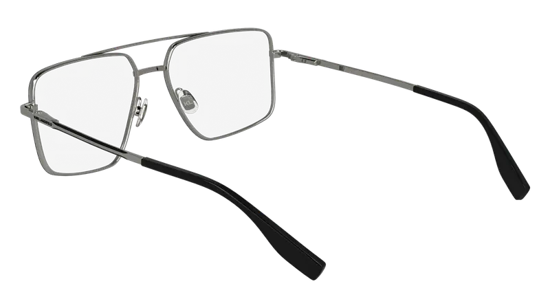 Karl Lagerfeld Uomo KL357 044 Montature da vista Metallo Nero Pilot Normale miniatura 2