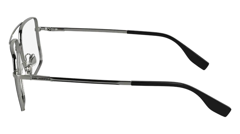 Karl Lagerfeld Uomo KL357 044 Montature da vista Metallo Nero Pilot Normale miniatura 3