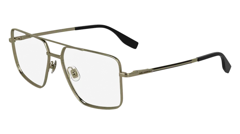 Karl Lagerfeld Uomo KL357 714 Montature da vista Metallo Oro  Pilot Normale