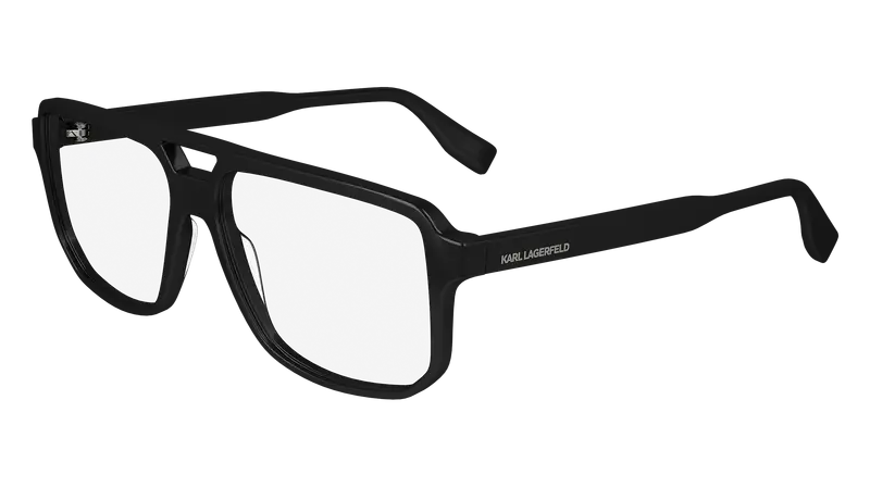 Karl Lagerfeld Uomo KL6156 001 Montature da vista Acetato Nero  Pilot Normale Normale