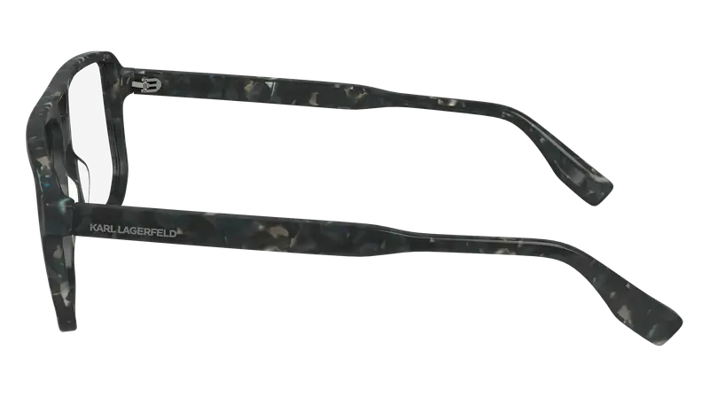 Karl Lagerfeld Uomo KL6156 023 Montature da vista Acetato Grigio Pilot Normale Normale miniatura 2