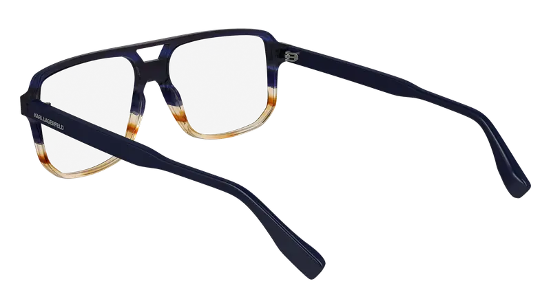 Karl Lagerfeld Uomo KL6156 424 Montature da vista Acetato Blu Pilot Normale Normale miniatura 2