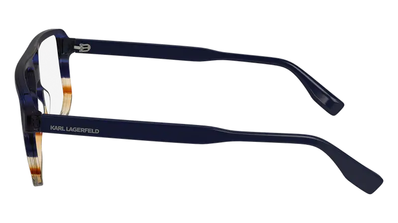 Karl Lagerfeld Uomo KL6156 424 Montature da vista Acetato Blu Pilot Normale Normale miniatura 3