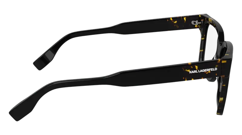 Karl Lagerfeld Uomo KL6173 017 Montature da vista Acetato Nero Squadrata Normale miniatura 3