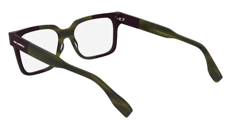 Karl Lagerfeld Uomo KL6173 261 Montature da vista Acetato Verde Squadrata Normale miniatura 2