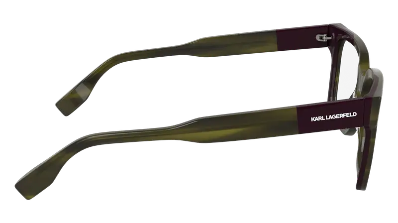 Karl Lagerfeld Uomo KL6173 261 Montature da vista Acetato Verde Squadrata Normale miniatura 3