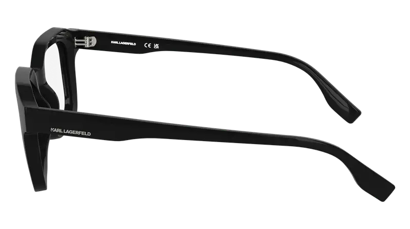 Karl Lagerfeld Uomo KL6197 001 Montature da vista Bio-iniettato Nero Squadrata Normale miniatura 2