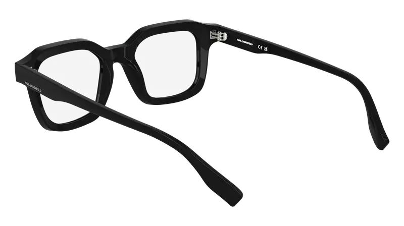 Karl Lagerfeld Uomo KL6197 001 Montature da vista Bio-iniettato Nero Squadrata Normale miniatura 3