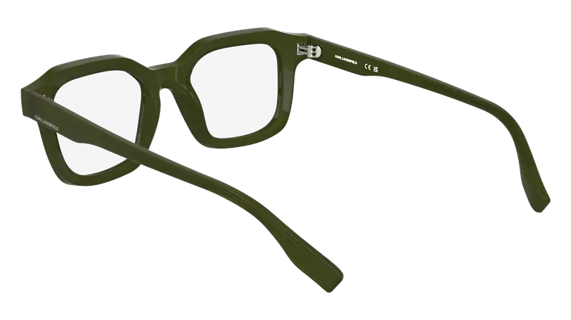 Karl Lagerfeld Uomo KL6197 275 Montature da vista Bio-iniettato Verde Squadrata Normale miniatura 3