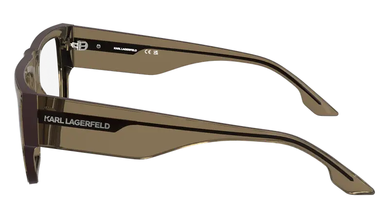 Karl Lagerfeld Uomo KL6198 200 Montature da vista Iniettato Marrone Pilot Normale miniatura 2