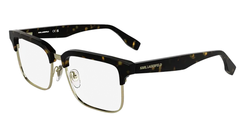 Karl Lagerfeld Uomo KL6202 242 Montature da vista Metallo Havana Squadrata Normale