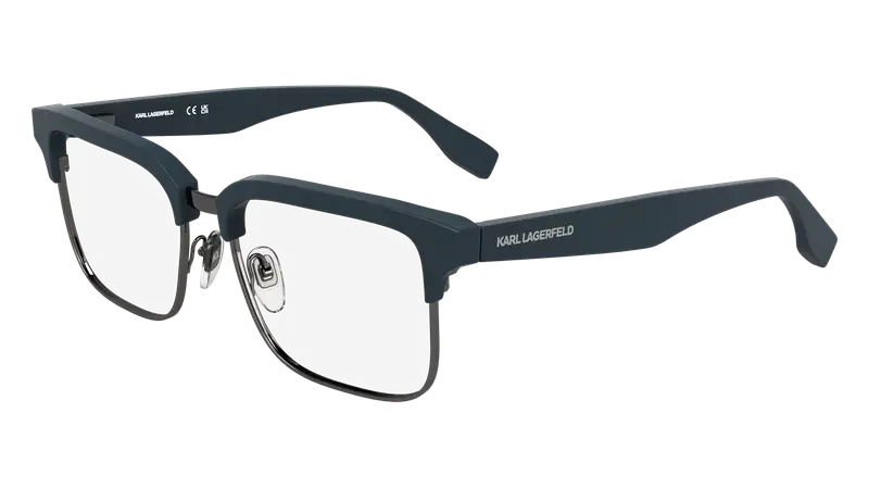 Karl Lagerfeld Uomo KL6202 400 Montature da vista Metallo Blu Squadrata Normale