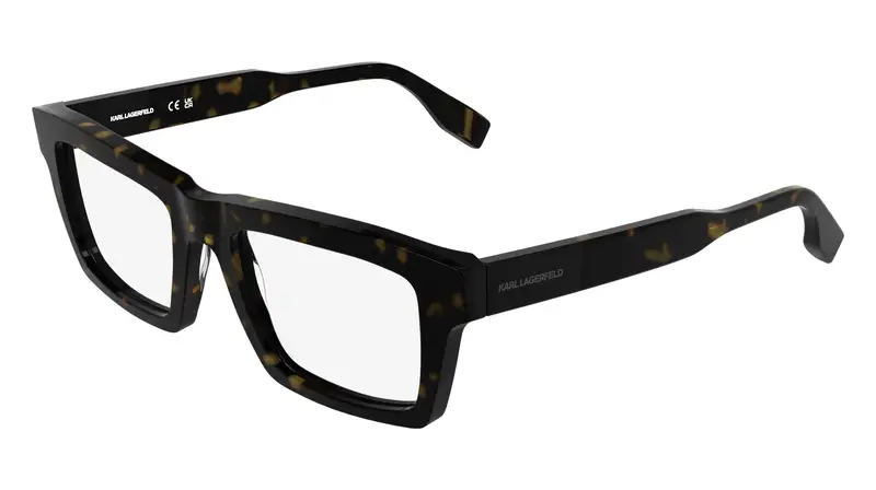 Uomo KL6218 246 Montature da vista Acetato Nero Squadrata Normale
