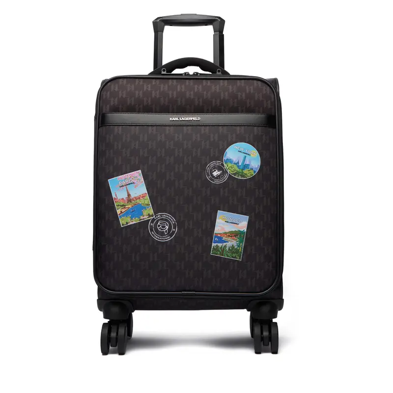 Valigia da cabina KARL LAGERFELD Ikon Monogram B1W30253 Marrone