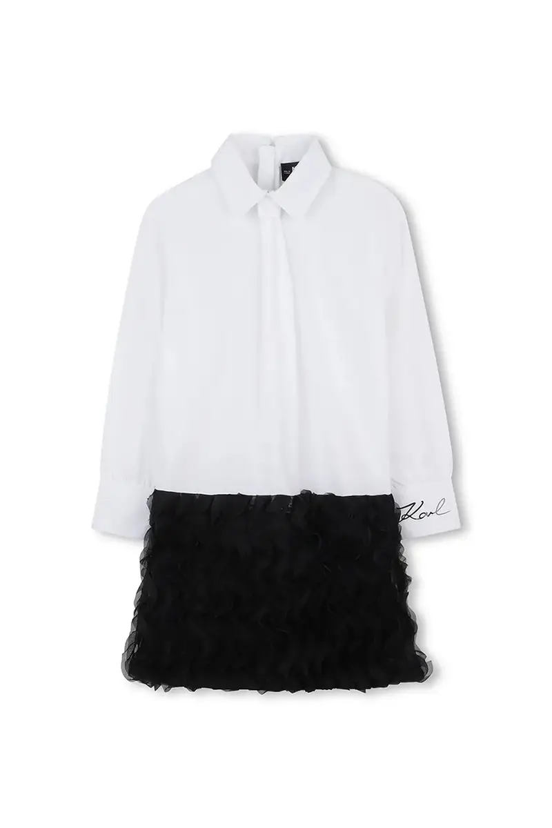 vestito bambina colore bianco Z30617 miniatura 2