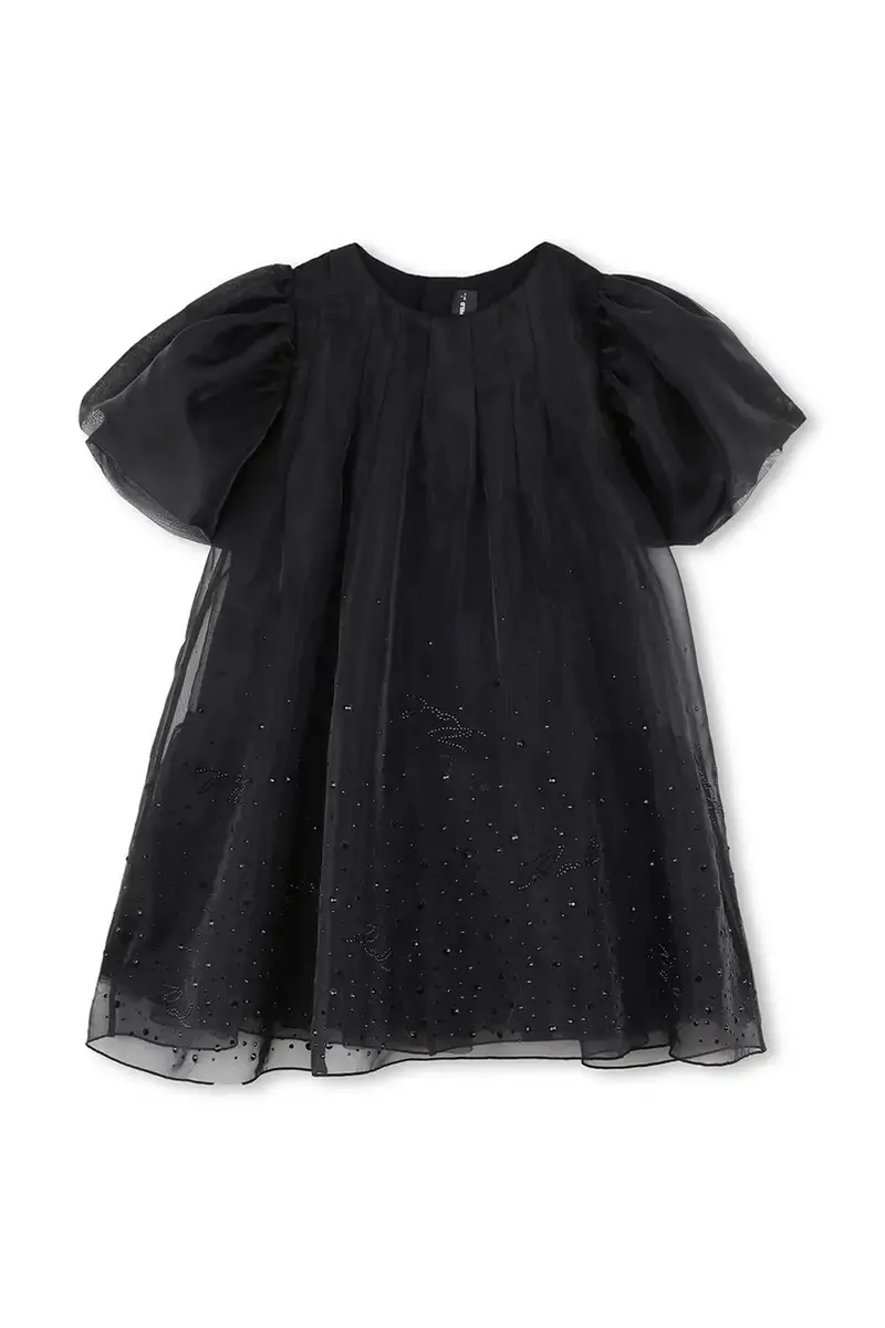 vestito bambina colore nero Z30624 miniatura 2