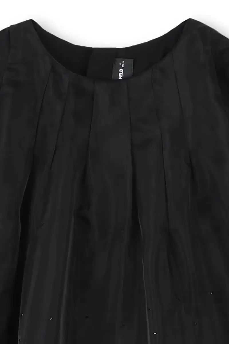 vestito bambina colore nero Z30624 miniatura 4