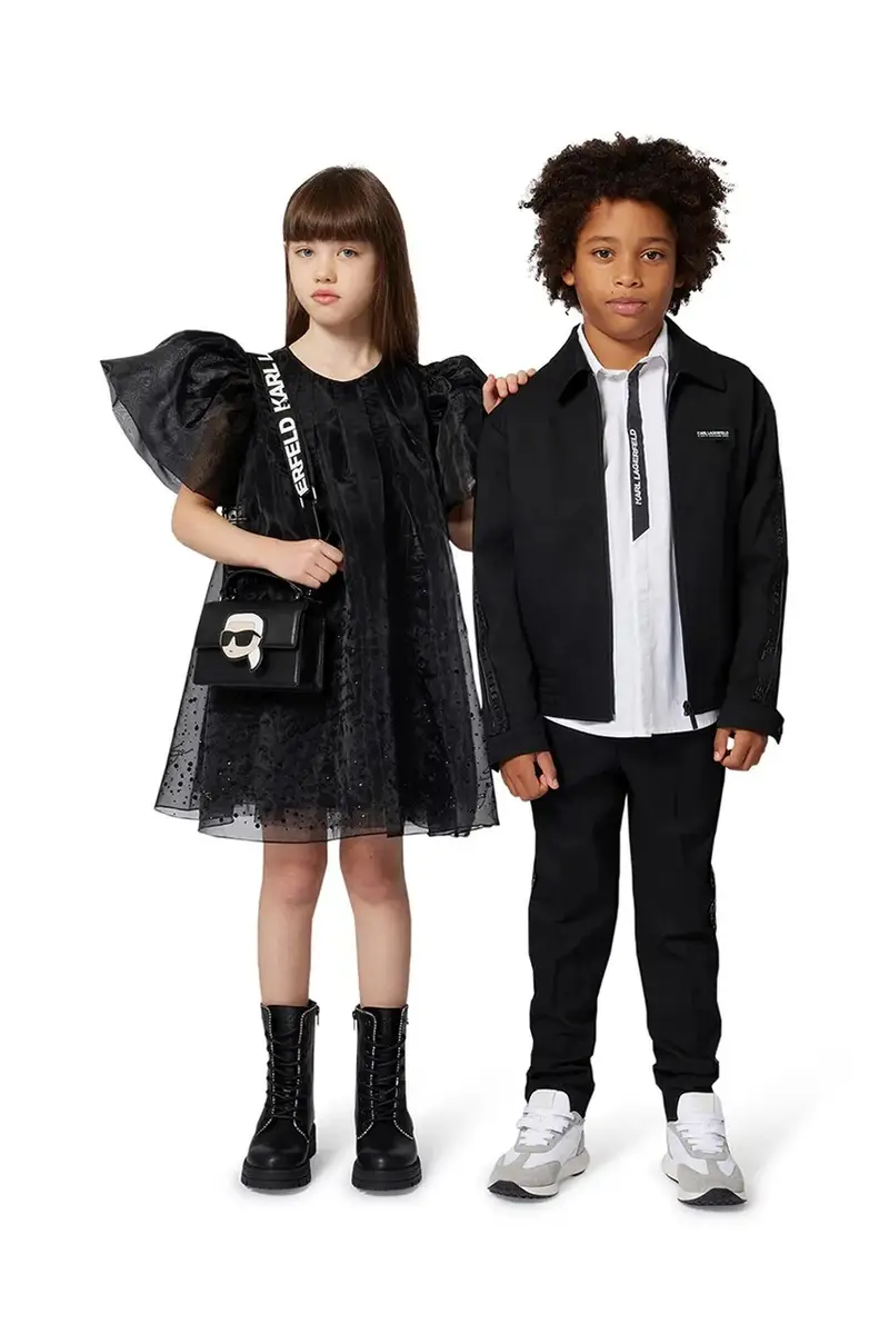 vestito bambina colore nero Z30624 miniatura 5